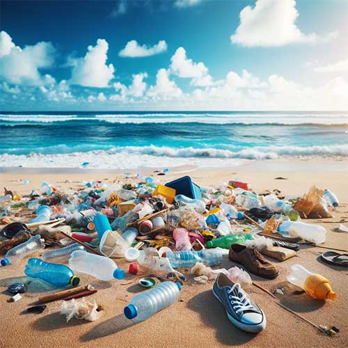 Digipackline | Quod scripsi, scripsi: rifiuti abbandonati su una spiaggia