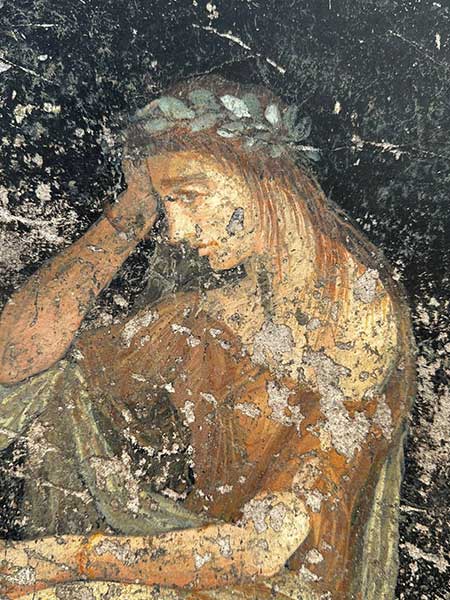 Affresco di Cassandra, figlia di Priamo